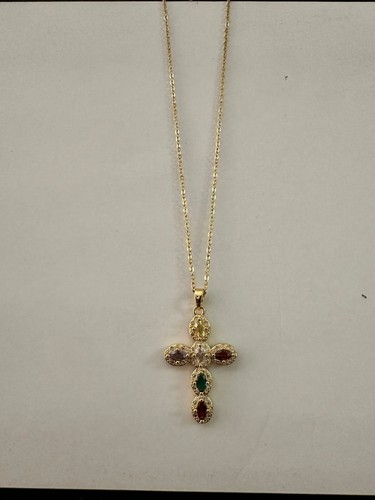 Collana con ciondolo rodiato - collana,