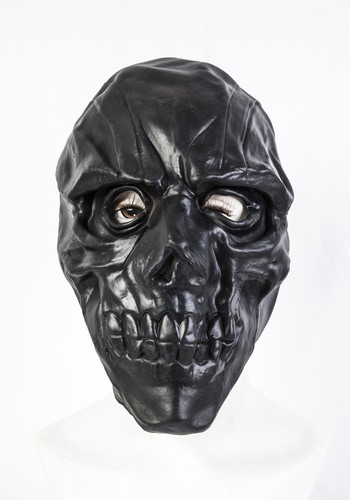 Teschio nero maschera lattice - maschera,