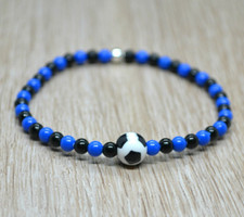 beaded bracelet football team