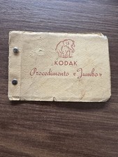 KODAK PROCEDIMENTO JUMBO PICCOLO RARO ALBUM PORTAFOTO COMPLETO 1940ca
