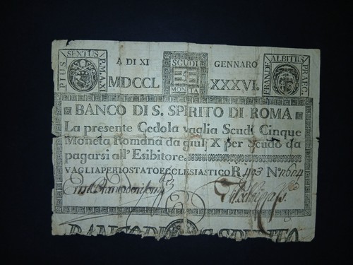 Scudi banco santo - scudi,