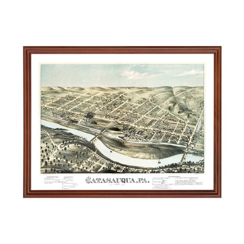 Vecchia mappa catasauqua - vecchia,