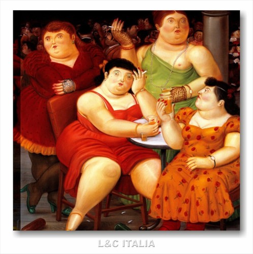 Botero quattro donne quadro - quattro,