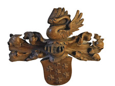 Specchio frontale in legno