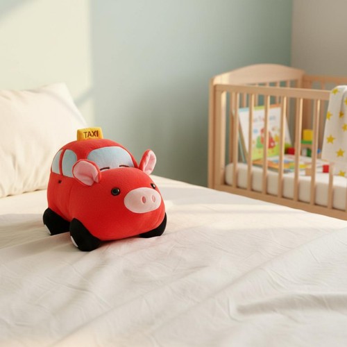 Maialino taxi peluche - maialino,