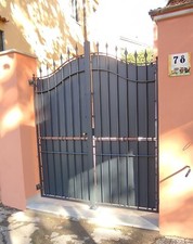 CANCELLO PEDONALE Ferro Battuto . Cod . 073 . Detrazioni 50%