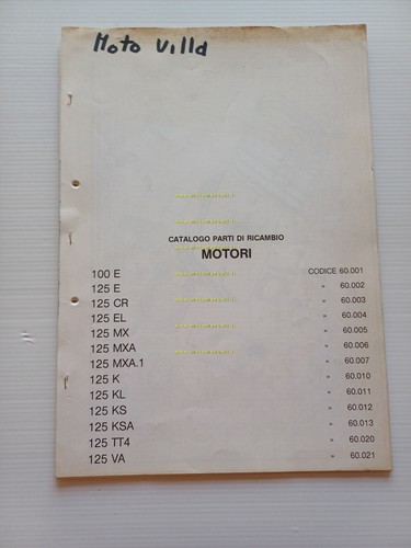 Villa motori 100 - , 125
