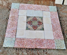 Pannello da 36 mattonelle -riggiole- in  cemento