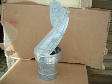 COMIGNOLO FUMAIOLO GIREVOLE GALLO ZINCATO PER CANNA FUMARIA BASE TONDA 15,5 cm 