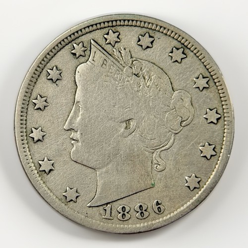 1886 liberty head - liberty, nichel