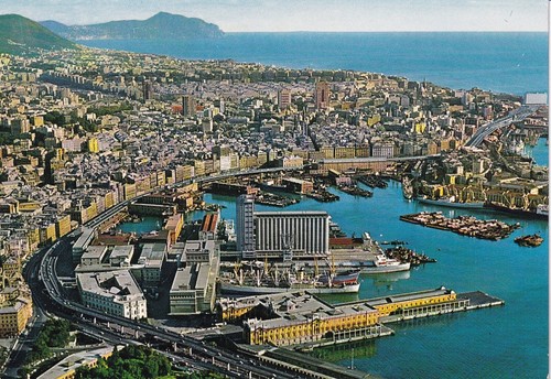 Cartolina genova panorama - cartolina, /