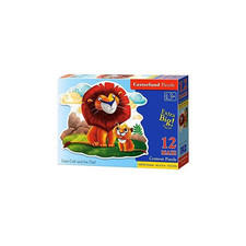 Cucciolo Di Leone E Suo Padre