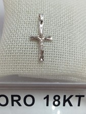 Croce in oro bianco 750 18 kt