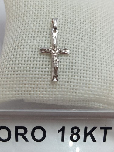 Croce oro bianco 750 - in, 18