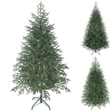 HOMCOM Albero di Natale Artificiale con Rami Folti e Base in Metallo
