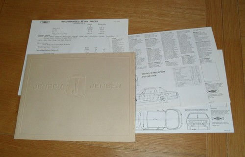 Brochure jensen interceptor - jensen,