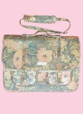 Borsa scolastica cartella vintage rosa fantasia floreale originale Camomilla '90