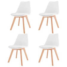 Set 4 sedie in PVC ecopelle