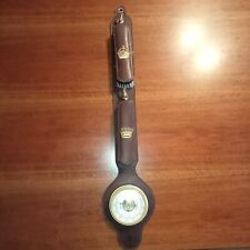 Barometro da parete in cuoio con spazzole