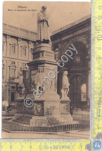 Cartolina milano monumento - cartolina,