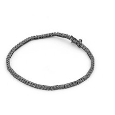 Bracciale Tennis Uomo Argento