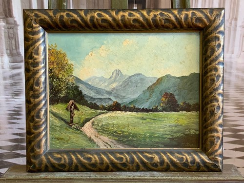 Dipinto olio quadro - , sentiero