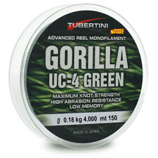 FILO TUBERTINI GORILLA UC 4 GREEN  0,18 MM - 150 MT  PER MULINELLO 