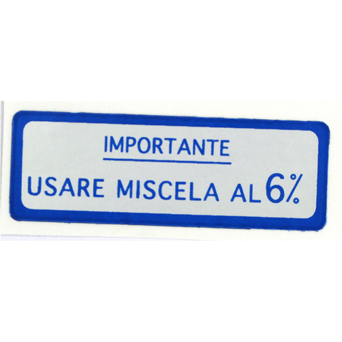 Adesivo miscela blu - 6%, per