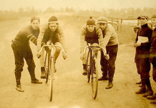 Antica fotografia bicicletta - antica,