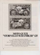 PUBBLICITA'  ADVERTISING-MOTO GUZZI STORNELLO 125 SCRAMBLER 1973 MOTOITALIANE