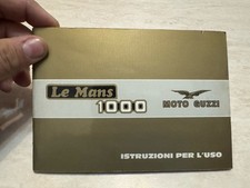 Libretto uso e manutenzione moto Guzzi Le Mans 1000 del 1984 52 pg.da collezione