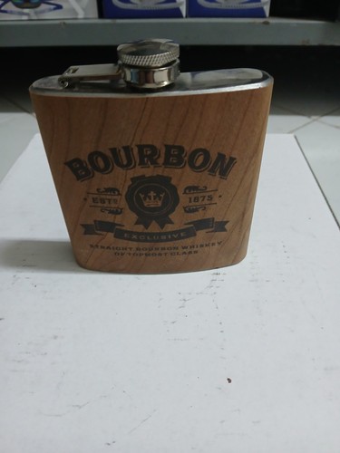 Porta whisky tascabile legno - tascabile,
