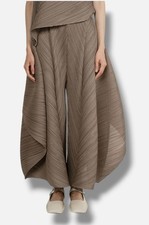 Pantaloni svasati marroni da