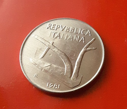 Lire 1981 errore più - 10,