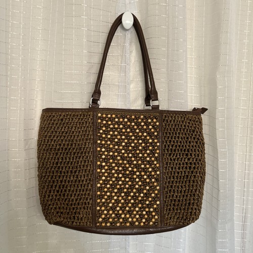 Borsa mano vintage paglia - mano, in