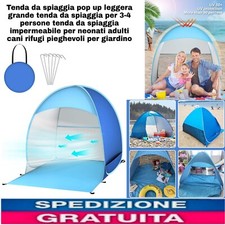 Tenda da spiaggia pop up leggera grande tenda da Campeggio x 3-4 persone  