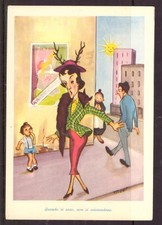 Cartolina Caricaturale - Quando ci Sono.....- Illustratore Modì - Non Viaggiata