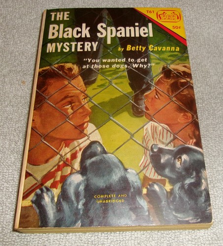 Cocker spaniel dog - book, black