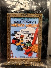 WDW Nostalgia Movie Poster Mickey & Minnie Building A Building Pin LE 3000