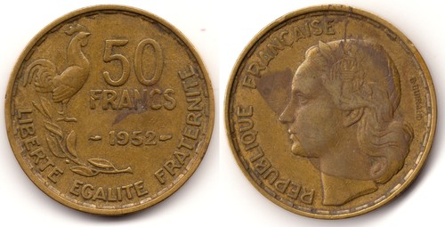 Francia francs 1952 - 1952,