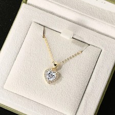 Collana 2,0 ct taglio cuore