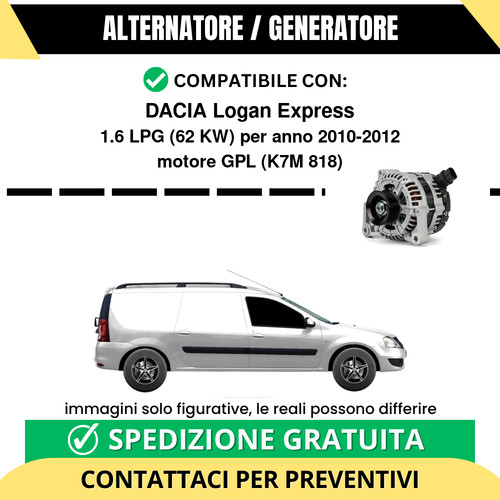 Alternatore dacia logan - alternatore,