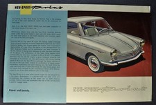 Cartella brochure vendita NSU Prinz Sport Coupè 1959 bella originale 59