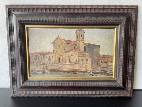 Oil painting plywood - oil, 20th