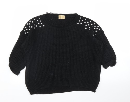 Maglione pullover nero donna
