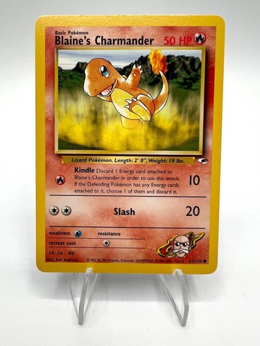 Carta pokemon blaine - carta, blaine's