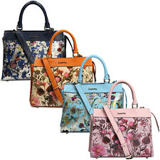 Laura Vita Borsa A Spalla Donna Motivo Fiori Con Tracolla Rimovibile Dune 01