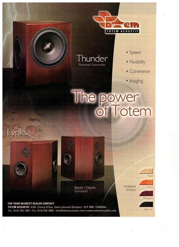 Totem acoustic thunder powered - acoustic,