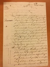 Lettera autografa di Baltasar Mercader