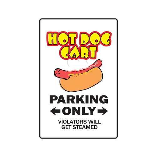 Carrello hot dog - insegna, o